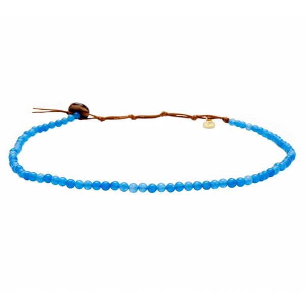 Lotus and Luna 4MM Energy Chakra Healing Necklace with Real