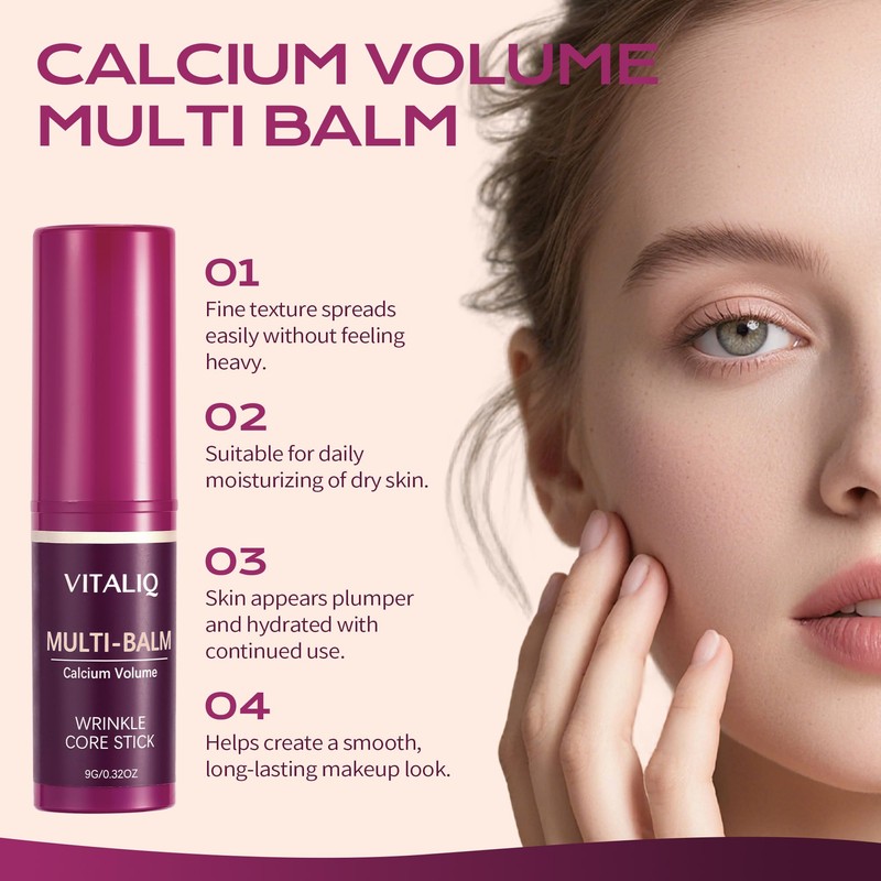 Anti Wrinkle Calcium Balm, Hydrating Face Moisturizer for Eyes, Neck,
