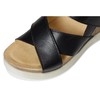 FLY LONDON Women's WEGE669FLY Wedge Sandal, Black, 6.5-7