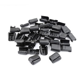20 Pieces Zipper Pull Cord Ends for Paracord Cord Shoes Molle Backpack DIY Craft Project (Black), 20pcs Black