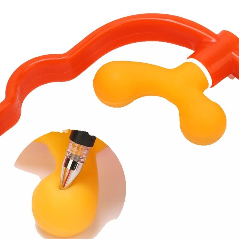 SHAOCN　肩こり解消グッズ　首マッサージ機　肩こり　首こり　首マッサージ　ツボ押し　肩甲骨　首ストレッチ　指圧器　マッサージ棒　ネックマッサージャー　かたもき器具　つぼ押し棒　頸椎マッサージ器　ダブルゲルマ　