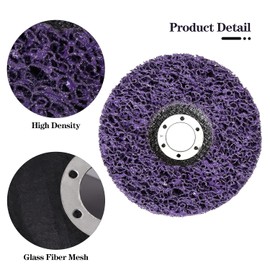 115mm CSD Grinding Wheel Purple, 3Pcs 115mm Cleaning Disc Set for Grinding and Polishing Stainless Steel Stainless Steel