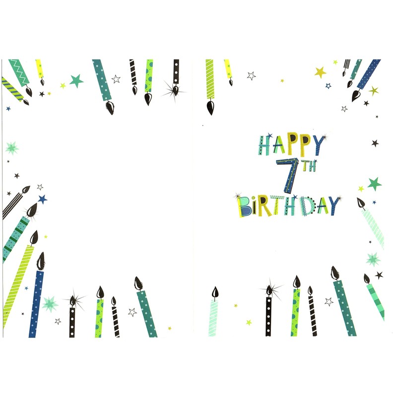Birthday Card for Seven (7) Year Old Boy - Free