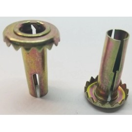 Does Not Apply 4 Zinc Plated Steel Caster Sockets wheel stem cart trunk leg insert seat chair
