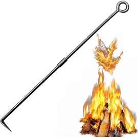 Fire Poker for Fire Pit, 30 Inch Lightweight Fire Poker, Detachable Portable Bonfire Poker for Fireplace, Camping, Wood Stove, Indoor, Outdoor Fire Pits & Camping Accessories (Outdoor or Indoor)