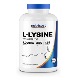 Nutricost L-Lysine 1000mg 250 tablets / 뉴트리코스트 L-라이신 1000mg 250정