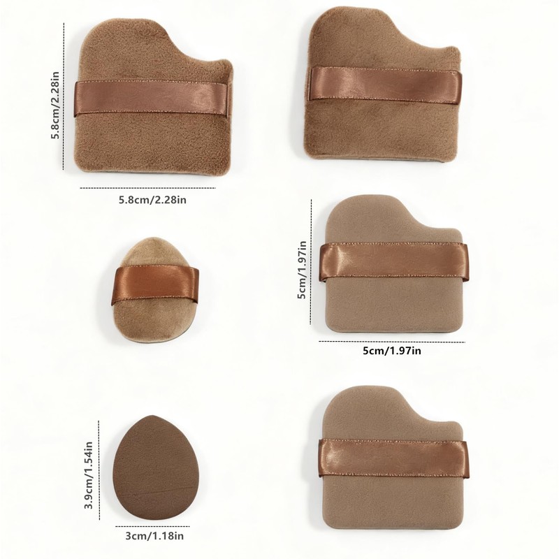 Dual-Use Powder Puff, Mini Cushion Makeup Sponge for Loose Powder,