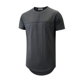 YININF Men's T-Shirts Hipster Short Sleeve Solid Color Crew Neck Cotton Tees Tops (CS2000 Dark Gray M)