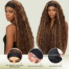38 Inch Long Wavy Headband Wigs for Black Women Highlight