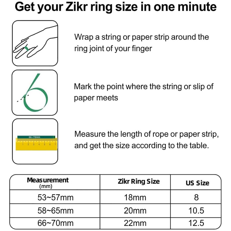 YUENTOEN Finger Tally Counter Clicker, Digital Tally Counter Ring with