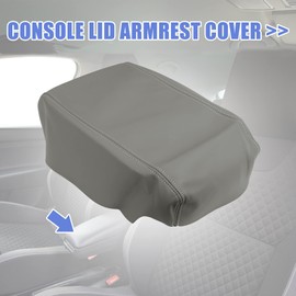 MACHSWON Car Center Console Cover Armrest Seat Box Cover Protector Replacement Microfiber Leather for Toyota Avalon 2005 2006 2007 2008 2009 2010 2011 2012 Grey Arm Rest Cover