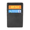 Genuine Leather Unisex Slim Magic Slim Bifold Minimalist Black Fashion