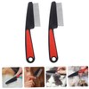 Healvian 2pcs Stainless Steel Dandruff Comb Fine Tooth Combs for