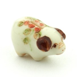 MyTinyWorld Hand Made Dolls House Miniature Ceramic Piggy Bank