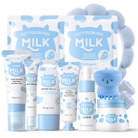 Milk Skin Care for Teens 10-12 - Birthday Christmas Gifts for Teenage Girls - Skin Care for Kids 8-9 - Girls Skin Care for Kids Age 8-12 - Milk Skincare for girls 10-12 - skin care Kit for Women