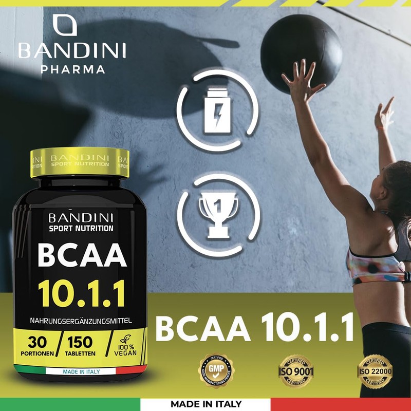 Bandini® BCAA Branched Chain Amino Acids in Ratio 10.1.1-150 Tablets