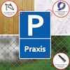 Strobo Praxis Sign, 20 x 30 cm, Made From Sturdy