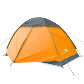 Arctic Lemmings 2-3 Person Backpacking Tent, 3-4 Season Lightweight Waterproof Tents with Two Doors for Outdoor Camping, Hiking, Family Beach Hunting Travel(Orange)