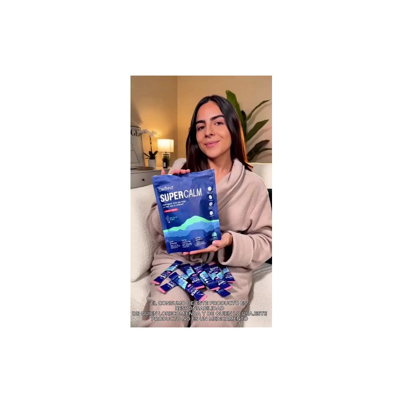Gwynne Supercalm Polvo Nutricional Rico Complejo Magnesio Teanina Sobres