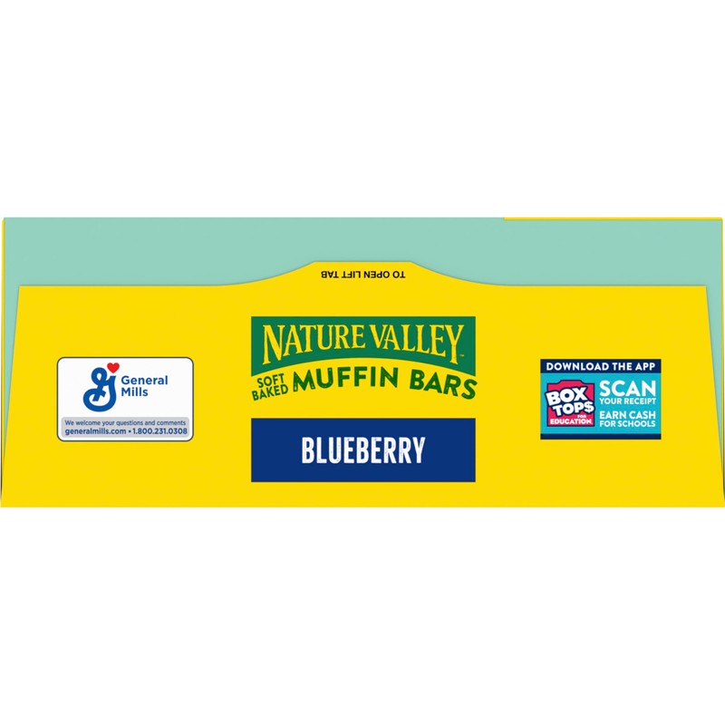 Nature Valley Soft Baked Muffin Bars, Blueberry, Snack Bars, 10