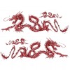 Pilot Automotive Lot 2 pack2 Chinese Red Dragon Sticker Vinyl