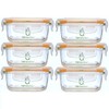 Sage Spoonfuls Borosilicate Glass Baby Food Containers with Lids -