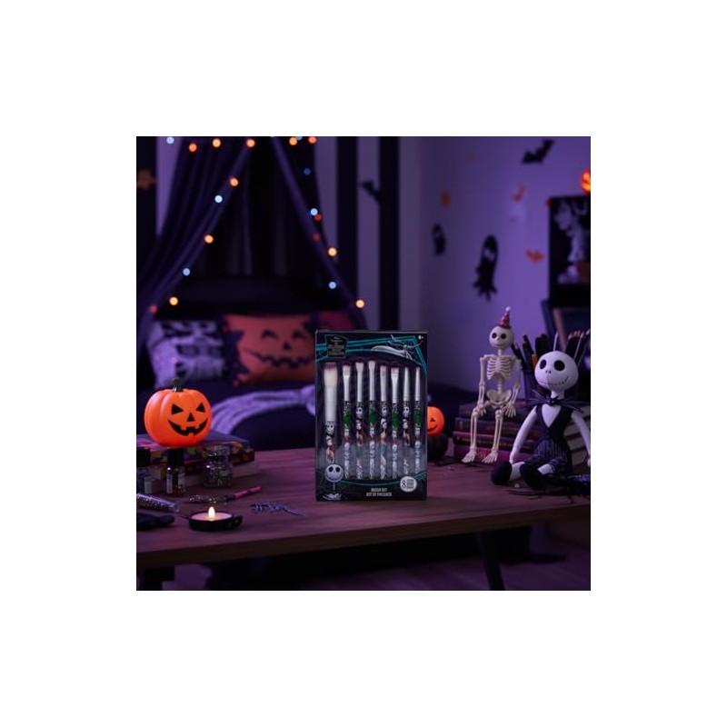 Nightmare Before Christmas Set 8 Brochas de Maquillaje Sombra, Rubor