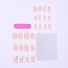 24Pcs Bow Press on Nails Medium Almond Fake Nails with