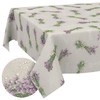 Fabric Tablecloth Washable Table Linen Tablecloth Cotton Polyester Lavender Beige