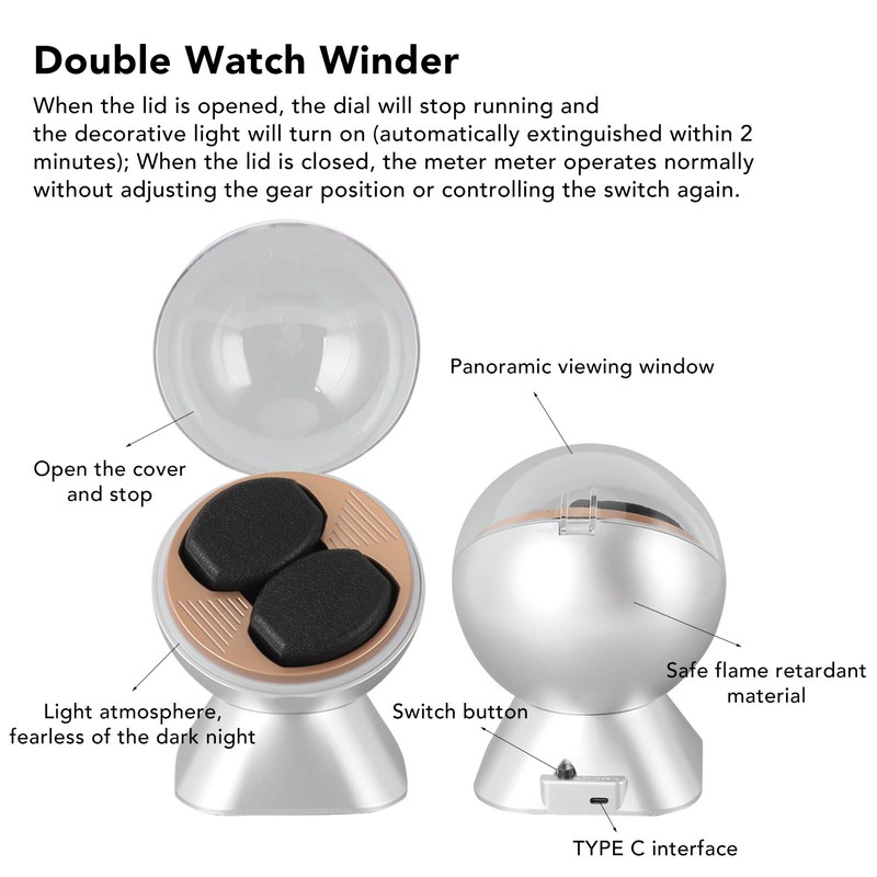 Watch Winder High End Automatic Double Watch Winder for Women