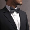 Mebamce Adjustable Bowtie Men Senior Bowtie Pre-Tied Bow Tie Classic