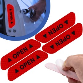 4 x Car Door Reflective Warning Sticker Rear Reflector Safety