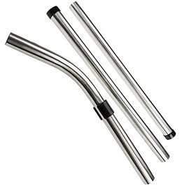 First4Spares Universal Chrome Extension Wand Tubes with Bent Handle for Upright & Canister Vacuum Cleaners - 1 1/4" (32mm)