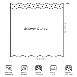 goodbath Fish Shower Curtain,Ocean Underwater World Sea Life Plants Bath Curtains for Bathroom, Waterproof Fabric 72" x 72",Colorful