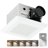 JULLISON Bathroom Fan with Light and Humidity Sensor: 26W Ceiling