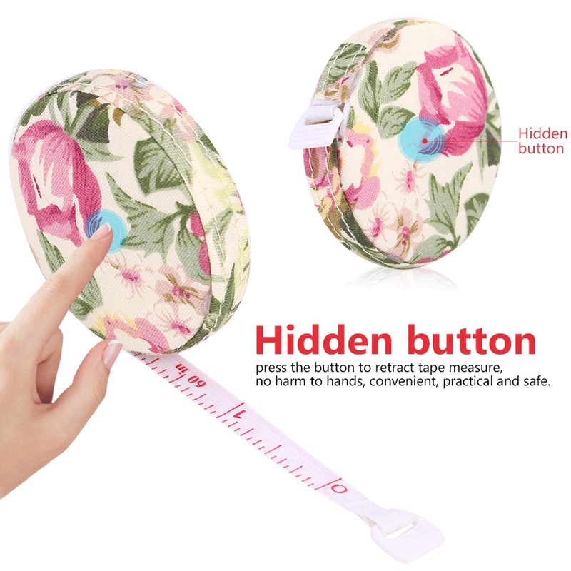 Fdit Dressmaker's Tape Measure 150 cm 60 Inch Portable Sewing