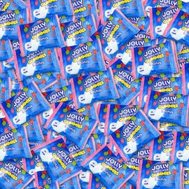 Valentine's Edition Jolly Gummies Minis Assorted Fruit Flavored Snack Size Monster Candy 50 Snack Size Packs