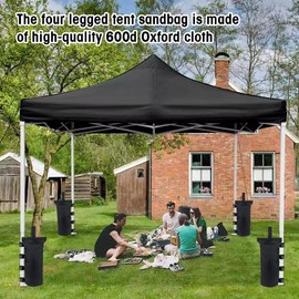 Casenly Weights for Gazebo, Pack of 4 Weights Gazebo Sandbags, 600D Oxford Sandbags for Filling, Thickening Sandbag Weighting, Sandbags for Weighing for Gazebo Garden Beach Tent