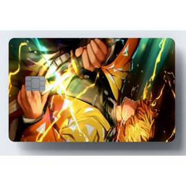 WORKIRAN Anime Card Sticker | Key, Debit, Credit Card | Covering & Personalizing Bank Card | No Bubble, Slim, Waterproof Card Cover (Anime2)