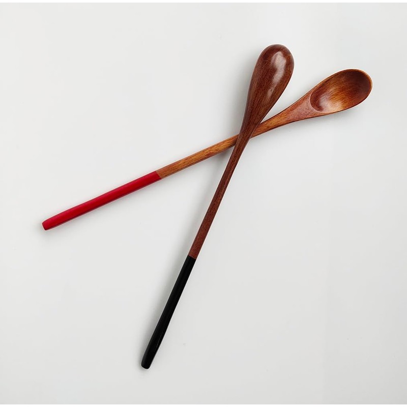 KXLCGYK Wooden Muddler Spoon Set of 2 Long Spoons Stirring