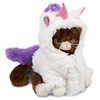 DolliBu Brown Cat Unicorn Plush Stuffed Animal Toy - Super