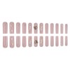 Gifiky 24Pcs Relief Daisy Tip Press on Nails - Long