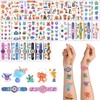 ACWOO Temporary Tattoo for Kids, 30 Sheets Watch & Little