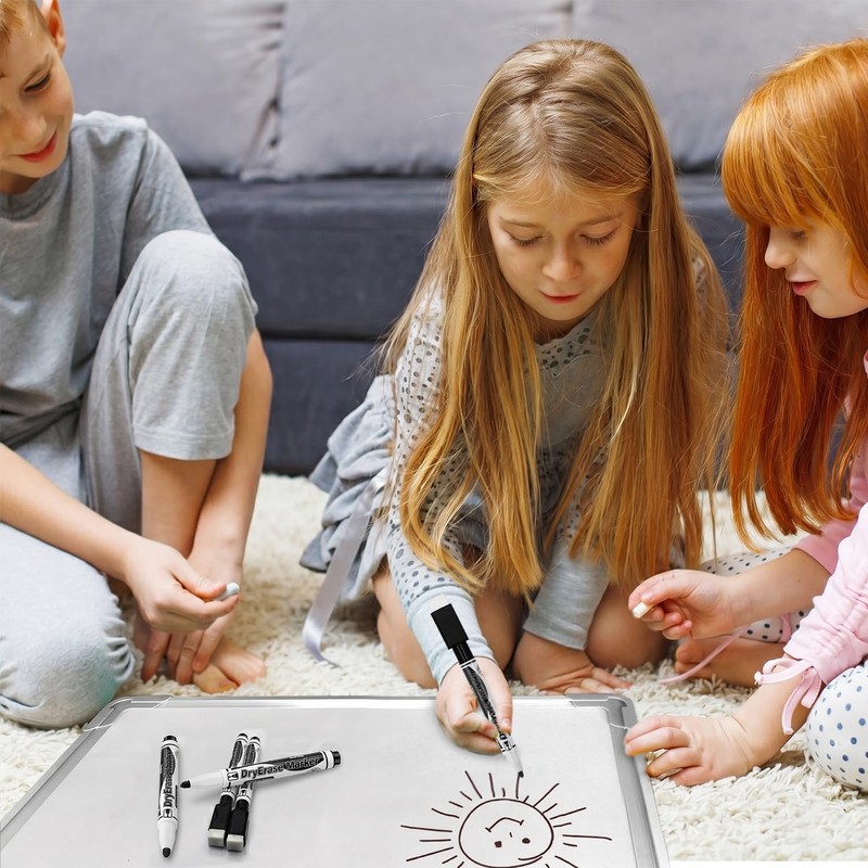 Autoau Whiteboard Markers, Pack of 10, Foil Pen, Wipeable Magnetic