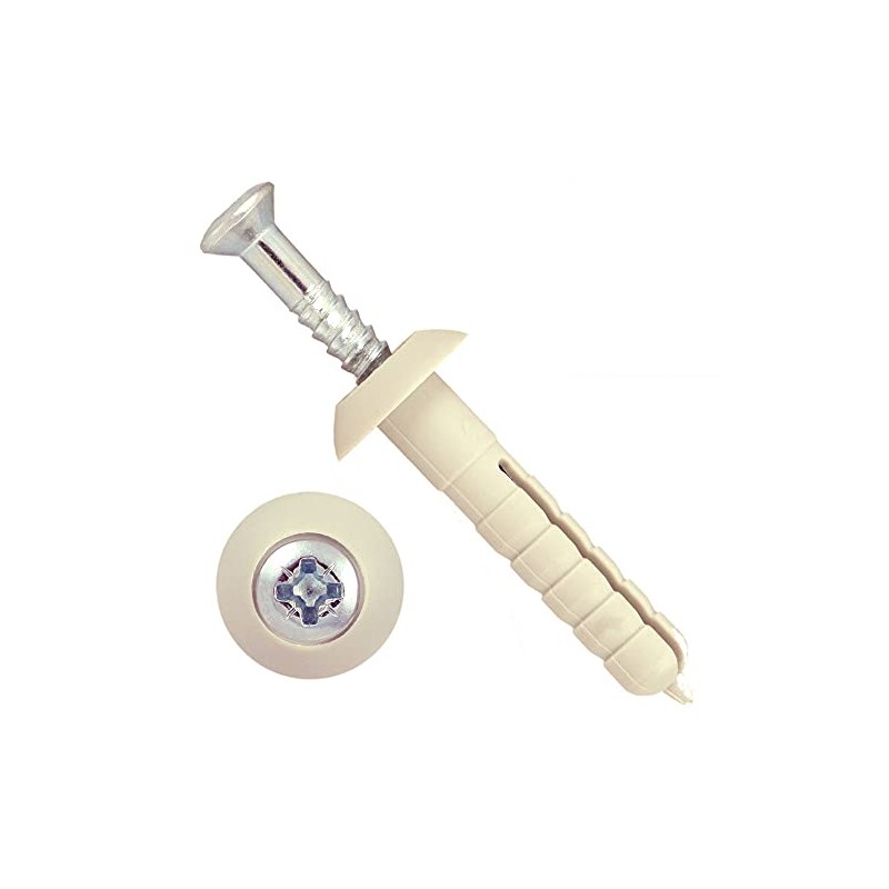 TERF® Nylon Hammer Fixing Mushroom Head Zinc 6.0mm X 60mm
