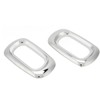 Pair Side LED Marker Light Covers Chrome Bezels Waterproof Heat