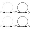 1/8" Travel Security Cable Lock, 7×7 Braided Steel Wire with