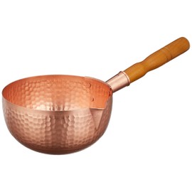 Marushin Copperware, Boujou Pot, Pure Copper, 7.1 inches (18 cm), Unlined Interior