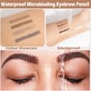 Long Lasting Eyebrow Pencil and Eyeliner Pen, Dual-Ended, Waterproof, Grey,