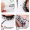 3Pcs Eyelash Extension Tweezers Set Silver Mirror Light DolphinShaped Easy